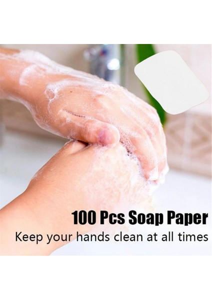 80 Adet Tek Kullanımlık Taşınabilir Banyo Yıkama El Dilim Levhalar Açık Seyahat Kokulu Köpük Sabun Kağıt Temiz Sabun Tabletleri Mini Temiz Sabun (Yurt Dışından)