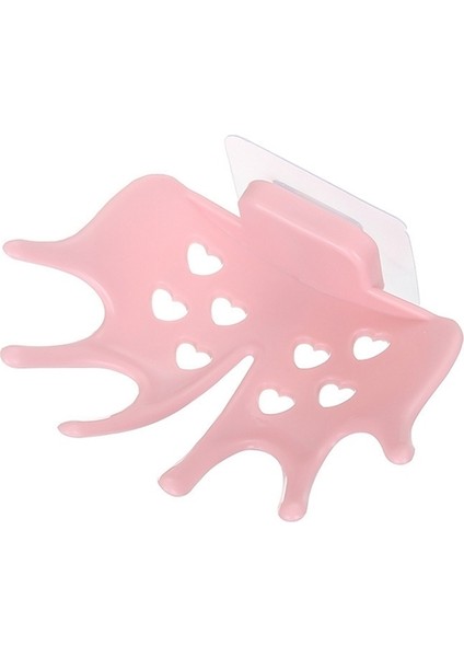 Pembe Pvc Sabunluk Kutusu Akçaağaç Yaprağı Şekli Yumruksuz Yapışkanlı Sabunluklar Drenaj Sabun Standı Tutucu Ovma Pedi Tepsi Banyo Aksesuarları (Yurt Dışından)