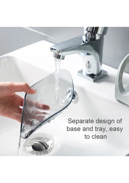 Standart Gri Drenaj Sabunluk Kutusu Yaprak Şekli Sabun Kutusu Banyo Sabunu Tutucu Bulaşık Depolama Plaka Tepsisi Banyo Duş Malzemeleri Banyo Aletleri (Yurt Dışından) indirimleri