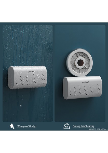 Gri (2 Adet) Mengnı Duvara Monte Sabunluk Toz Geçirmez Banyo Malzemeleri Sabun Depolama Kapaklı Raf Ev Sabun Kutusu Banyo Aksesuar Setleri (Yurt Dışından) fırsatları