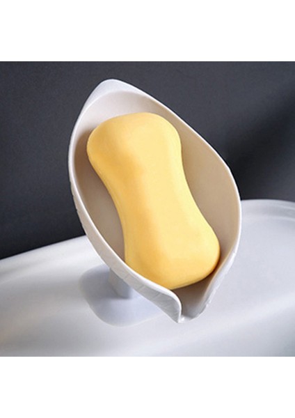 Gri Beyaz 1/2 Adet Vantuz Sabunluk Banyo Duş Için Taşınabilir Yaprak Sabunluk Plastik Sünger Tepsi Mutfak Banyo Aksesuarları (Yurt Dışından) modelleri