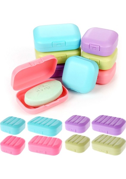Gri 9x5 cm Banyo Sabunluk Plaka Plastik Kasa Ev Duş Seyahat Yürüyüş Tutucu Konteyner Taşınabilir Sabun Saklama Kutusu Dağıtıcı Malzemeleri (Yurt Dışından) fiyatları