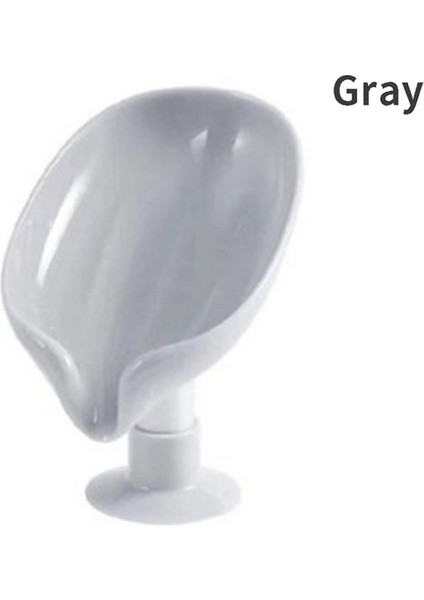 Gri 1 Adet Taşınabilir Silikon Drenaj Sabunluk Sabun Kutusu Plaka Lotus Şekli Tutucu Sabunluklar Kaymaz Sabun Tepsisi Banyo Aksesuarları (Yurt Dışından)