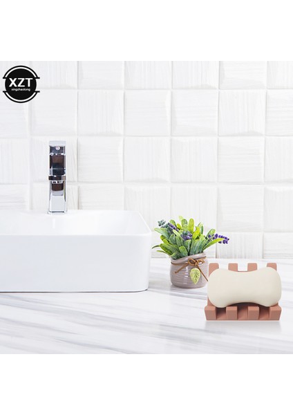 Pembe Yaratıcı Sabun Tepsisi Raf Saklama Kutusu Silikon Sabunluk Deliksiz Drenaj Sabunluk Plaka Tutucu Konteyner Banyo Rafı (Yurt Dışından) indirimleri