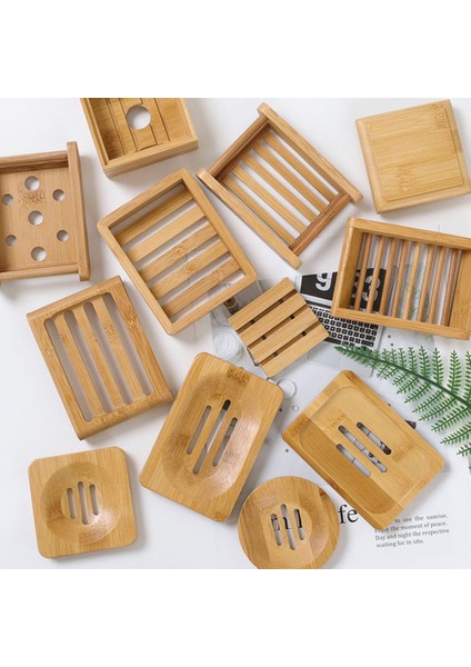 Stil 6 Doğal Çevre Bambu Sabunluk Ahşap Sabun Tepsi Tutucu Depolama Sabun Raf Plaka Kutusu Konteyner Banyo Duş Plakası Banyo (Yurt Dışından) modelleri