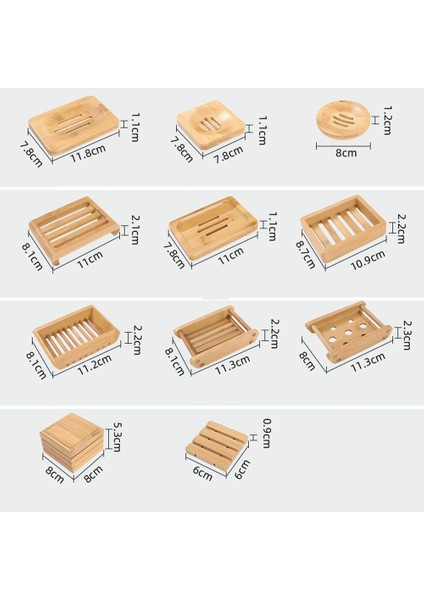 Stil 6 Doğal Çevre Bambu Sabunluk Ahşap Sabun Tepsi Tutucu Depolama Sabun Raf Plaka Kutusu Konteyner Banyo Duş Plakası Banyo (Yurt Dışından) indirimleri