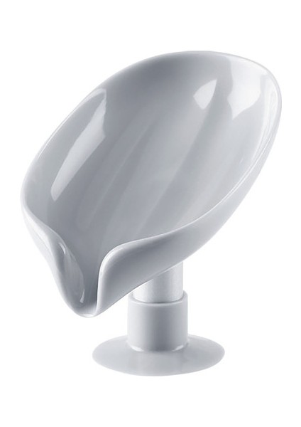 Gri Yaprak Şekli Sabun Kutusu Taşınabilir Depolama Rafı Mutfak Bulaşık Sünger Drenaj Tepsisi Ev Banyo Malzemeleri, Sabunu Kuru Tutun (Yurt Dışından)