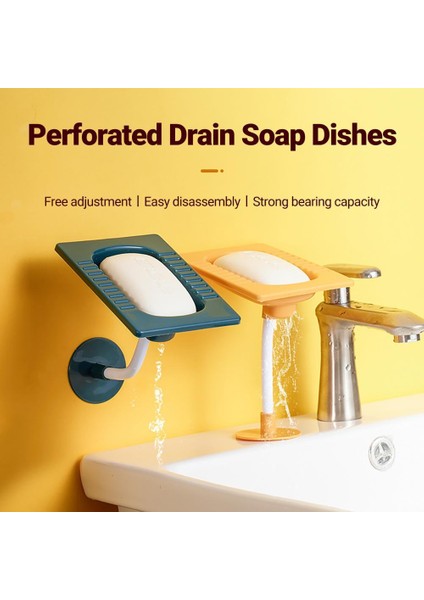 Sarı Vantuz Sabunluk Banyo Duş Için Taşınabilir Sabunluk Plastik Sünger Tepsi Mutfak Banyo Aksesuarları Sabun Kutusu Yeni (Yurt Dışından)