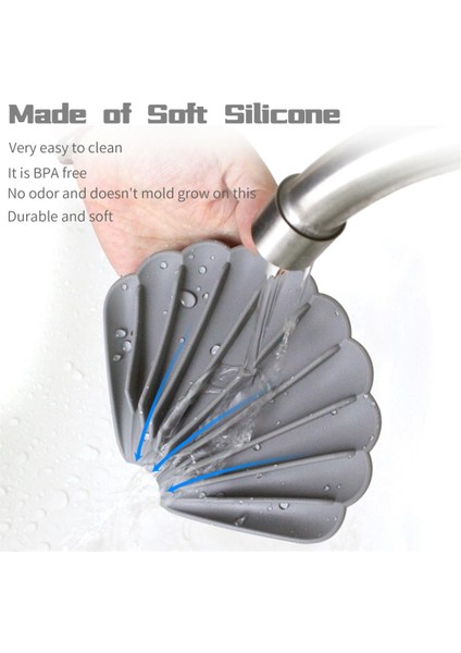 Süt Sarı Silikon Sabunluklar Kaymaz Kabuk Şekli Sabun Depolama Tutucu Soapbox Plaka Tepsisi Taşınabilir Sabunluklar Banyo Malzemeleri (Yurt Dışından) indirimleri