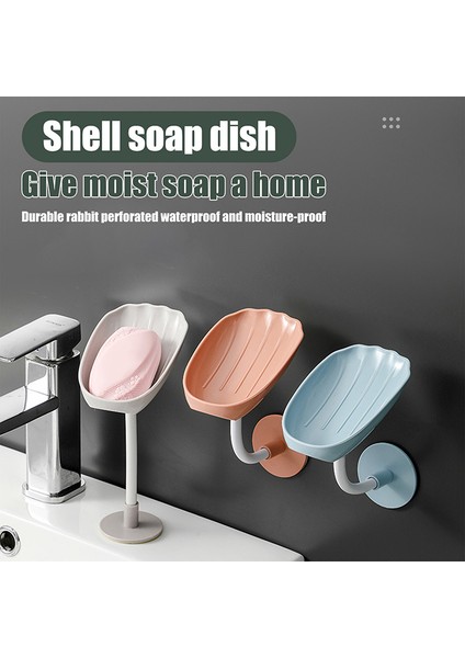 Yeni Mavi Yaprak Şekli Sabun Kutusu Drenaj Sabunluk Kutusu Banyo Duş Sabunluk Sünger Depolama Plaka Tepsisi Banyo Malzemeleri Banyo Gadge (Yurt Dışından) fiyatları