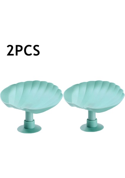 14.5x9 cm 2 Adet Yaprak Şekli Sabunluk Banyo Duş Vantuz Sabunluk Drenaj Sabun Tepsisi Plastik Sünger Jabon Kutusu Banyo Aksesuarları (Yurt Dışından)