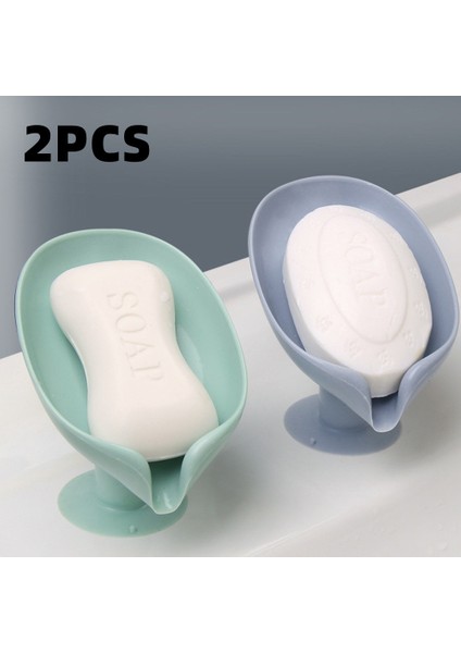 14.5x9 cm 2 Adet Yaprak Şekli Sabunluk Banyo Duş Vantuz Sabunluk Drenaj Sabun Tepsisi Plastik Sünger Jabon Kutusu Banyo Aksesuarları (Yurt Dışından) fiyatları