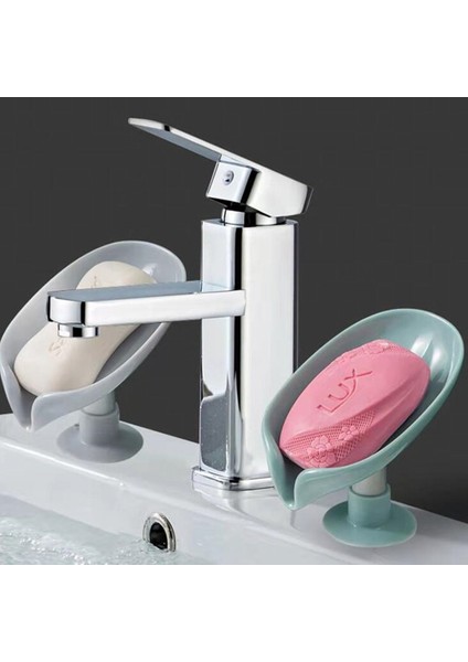 1 Adet Yaprak Şekli Sabun Kutusu Drenaj Sabunluk Kutusu Banyo Duş Sabunluk Sünger Depolama Plaka Tepsisi Banyo Malzemeleri Banyo Gadge (Yurt Dışından)