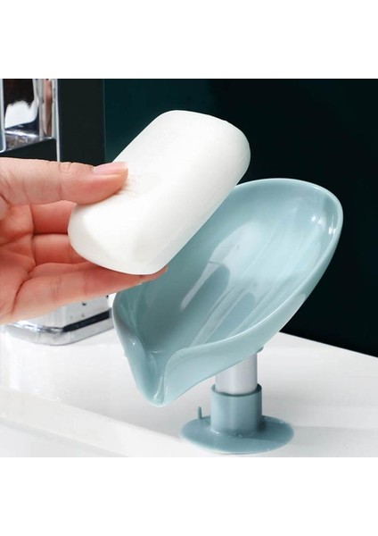 01 1 Adet Sabunluk Sabunluk Banyo Için Yaratıcı Vantuz Sabunluk Taşınabilir Yaprak Sabunluk Mutfak Banyo Aksesuarları (Yurt Dışından)