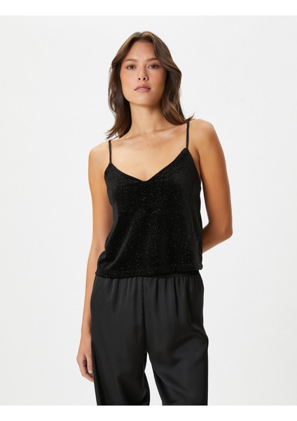 Koton Kadife Pijama Üstü Simli Ince Askılı modelleri