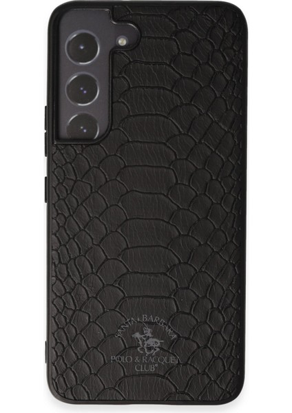 Santa Barbara Polo Racquet Club Samsung Galaxy S22 Knight Deri Kapak - Siyah Nrmsa