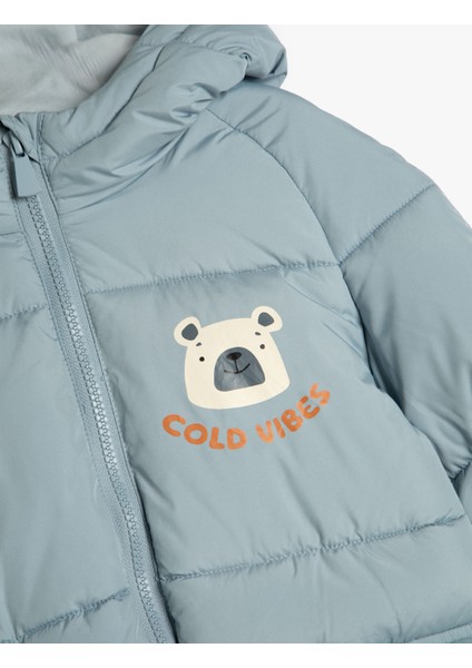 Şişme Mont Kapşonlu Fermuar Kapamalı Polar Astarlı Cepli Lastik Kollu modelleri