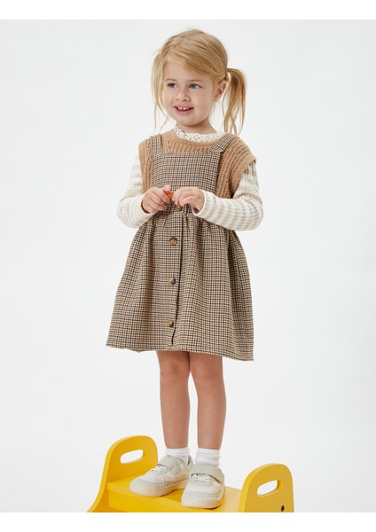 Koton Örgü Süveter Yuvarlak Yaka Kolsuz