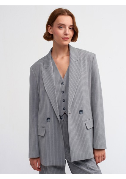 60713 Blazer Ceket-Gri