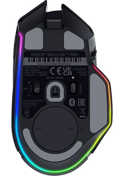 Basilisk V3 Pro RGB Siyah Kablosuz Gaming Mouse RZ01-04620100-R3G1