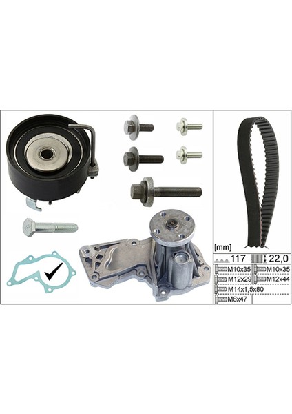 Ford Fiesta Vı 1.25 / 1.4 / 1.6 Benzin Triger Seti Devirdaimli 2008-2017