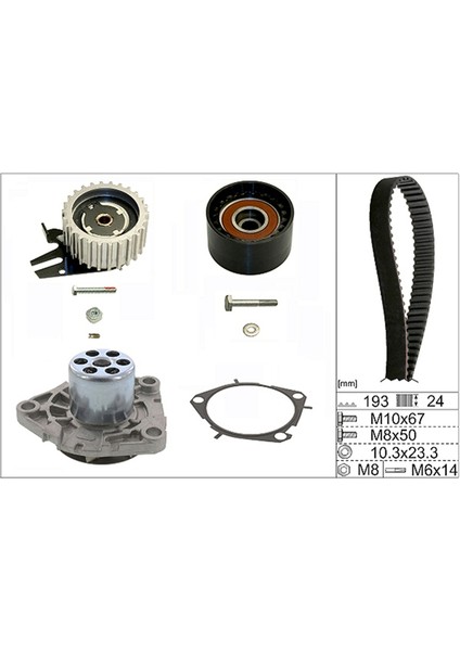 Fiat Linea 1.6 D Multijet Triger Seti Devirdaimli 2009-2018