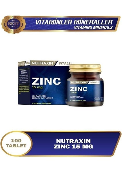 Zinc 15 Mg 100 Tablet