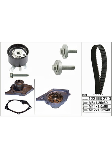 Renault Clio Iıı 1.5 Dci Euro4 Triger Seti Devirdaimli 2007-2013