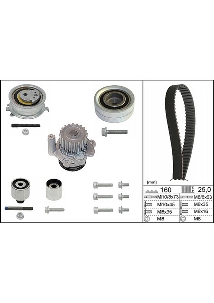 Vw Jetta Iıı 1.6 Tdi Triger Seti Devirdaimli 2009-2010
