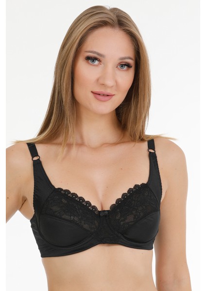 Minimizer Toparlayıcı Sütyen Jarse Dantel 12051 Siyah