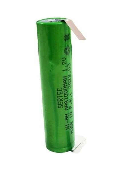 Aaa 1.2VOLT 1000MAH Ni-Mh Ince Şarjlı Kalem Pil Puntolu 1ADET