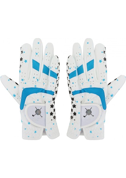 Çocuklar Golf Eldivenleri Sol Sağ Golf Kulübü Aksesuarları Golf Hediye Çocuk Mavi 15.5-16 cm (Yurt Dışından)