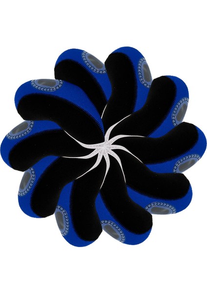 10X Golf Irons Golf Sopası Kılıfı Seti Fairway Woods Için Çift Renkli Başörtüleri Mavi Siyah (Yurt Dışından)