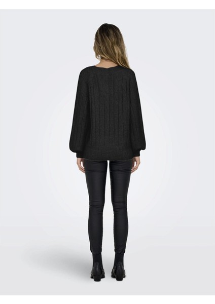 Onllucıa Ls Glıtter V-Neck Knt Kadın Kazak - 15302173