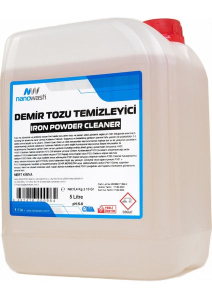 Oto Demir Tozu ve Pas Temizleyici 5 kg