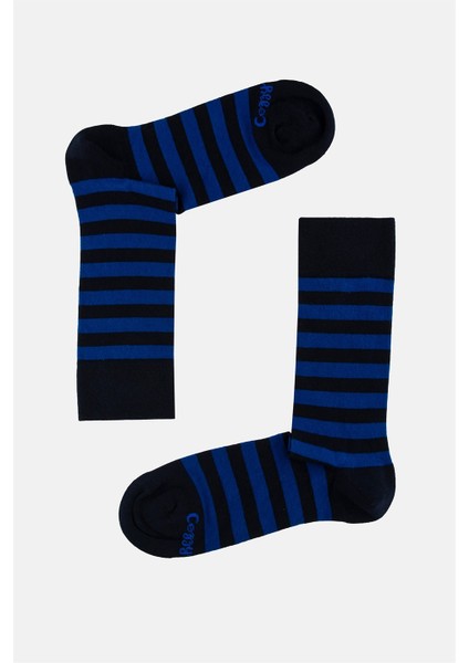 Cozzy Socks 4'lü Renkli Şerit Çorap