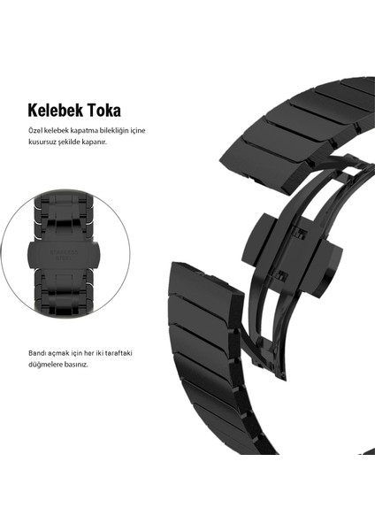 Metal Kordon Apple Watch Ultra/ultra 2 Tokalı Kayış 49MM 44MM 45MM 42MM 41MM 40MM 38MM Metal Baklalı Kordon Apple Watch Serisi 9 8 7 6 5 4 3 2 1 Se (Titanium, 49MM 45MM 44MM 42MM 41MM 40MM 38MM) fırsatları