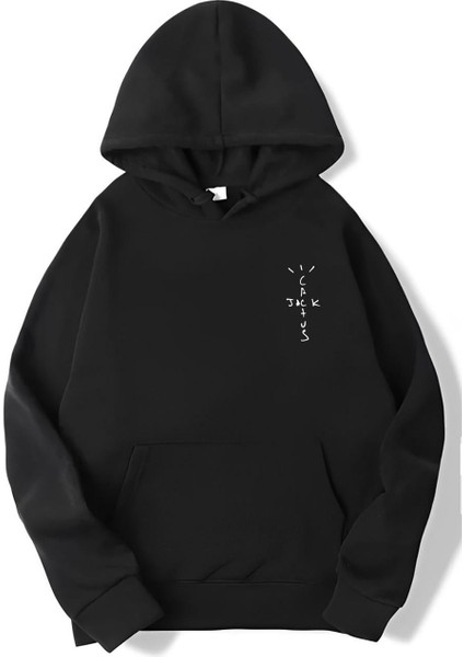 Unisex Oversize Arka Baskılı Look Mom I Can Fly Hoodie