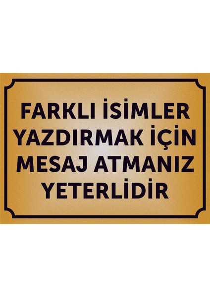 Mescit Yazılı Kapı Levhası ,yönlendirme Levhası ,simli Gold Renkli Aliminyum Levha