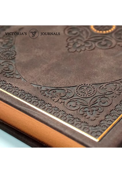 Victoria's Journals Vintage Old Book Defter Çizgili 12X17 cm