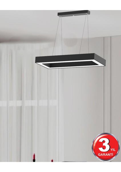 Hegza Lighting Mesita - Ledli Modern Sarkıt Linear LED Avize Salon Mutfak Oturma Odası Yatak Odası Antre Hol LED Dikdörtgen