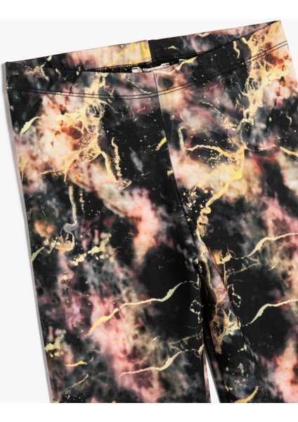 Tayt Beli Lastikli Soyut Desenli modelleri