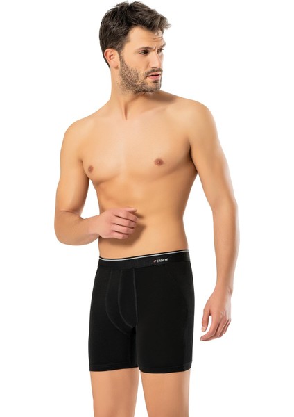 Erdem 3'lü Siyah Pamuk Elastan Uzun Boxer 1470 fiyatları