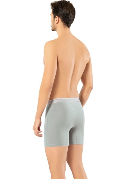 Erdem 3'lü Gri Pamuk Elastan Uzun Boxer 1470 modelleri