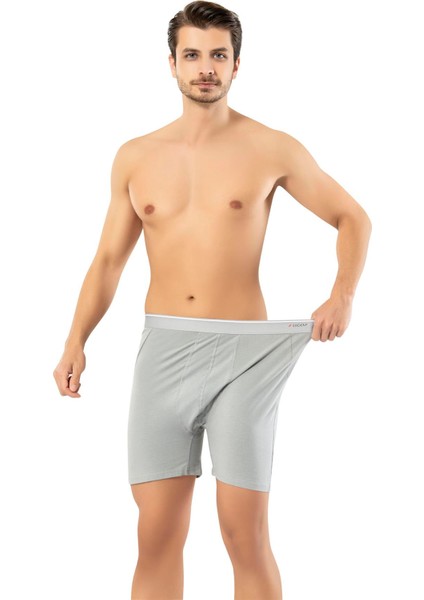 Erdem 3'lü Gri Pamuk Elastan Uzun Boxer 1470 indirimleri