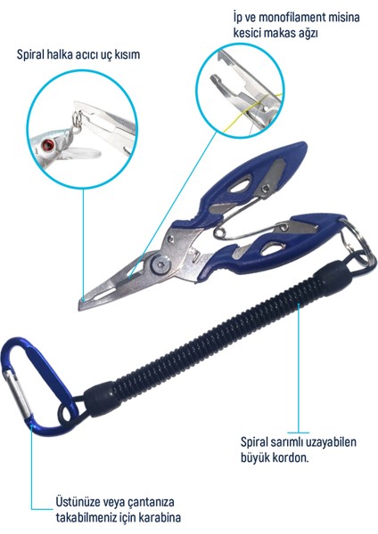 Evostar Xf2 Balıkçı Pensesi, Split Ring Halka Açıcı