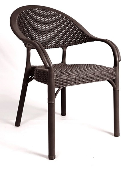 Bambu Kare 90X90CM Rattan Bahçe & Balkon Masa Takımı 4 Kişilik