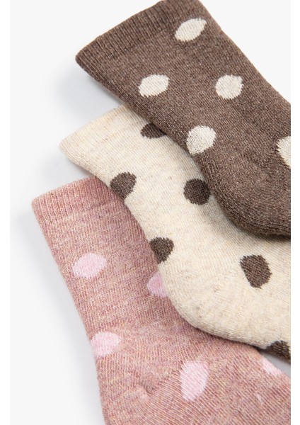 Havlu Çorap Puantiyeli Pamuk Karışımlı 2'li modelleri