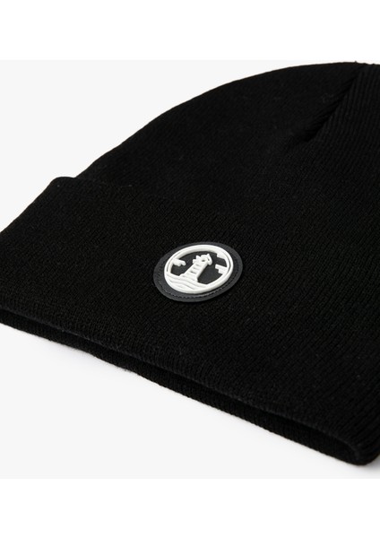 Akrilik Örgü Bere Etiket Detaylı Katlamalı modelleri