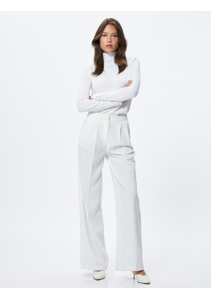 Triko Boğazlı Kazak Uzun Kollu Basic